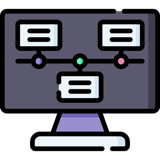 Timeline business computer timeline icon Timeline business computer timeline icon