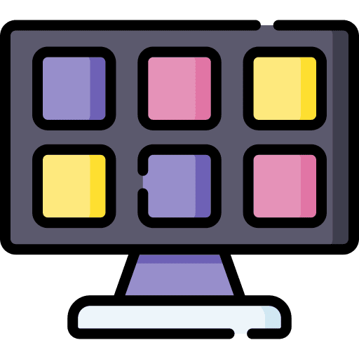 Window operating system window monitor icon Window operating system window monitor icon