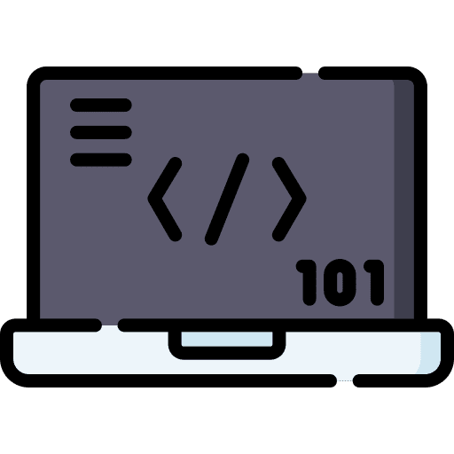 Coding seo and web symbols marketing icon Coding seo and web symbols marketing icon