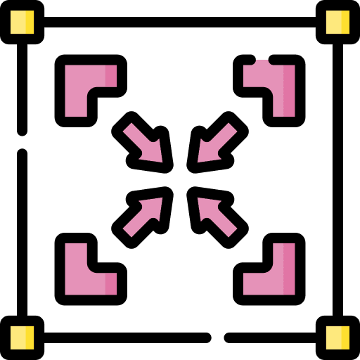 Minimize multimedia size direction icon Minimize multimedia size direction icon