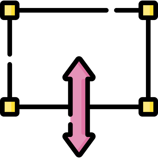 Stretching arrows presentation projection screen icon Stretching arrows presentation projection screen icon