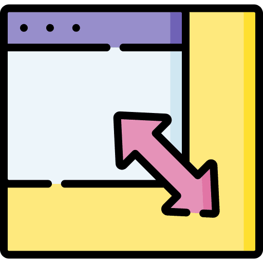 Shrink full screen ui screen settings icon Shrink full screen ui screen settings icon