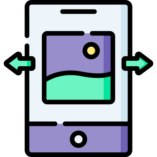 Slide tap smartphone slide icon Slide tap smartphone slide icon