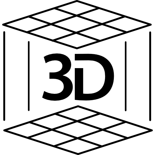 3d printer symbol interface 3d printer icon