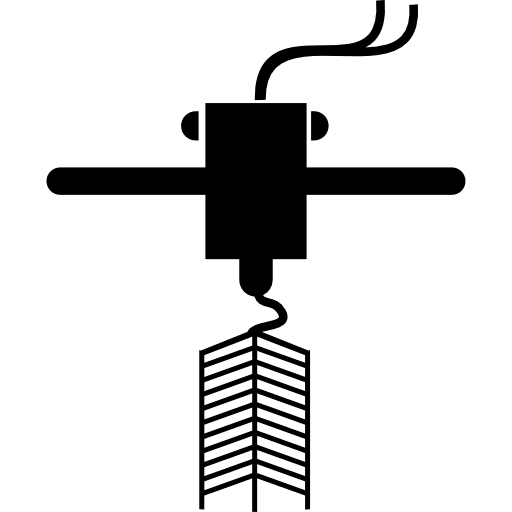 3d printer printing something tools and utensils tool 3d printer icon