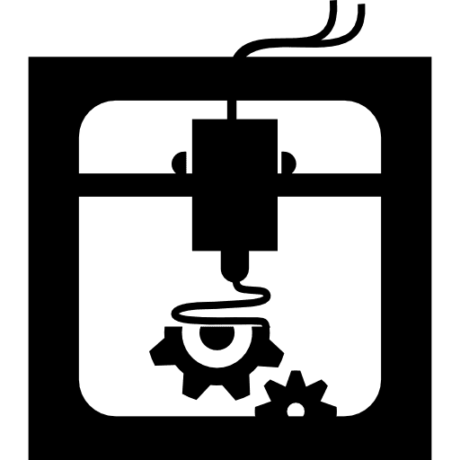 3d printer settings interface symbol 3d printer printers pointed icons icon