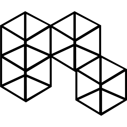 3d cubes outline cube outlines icon