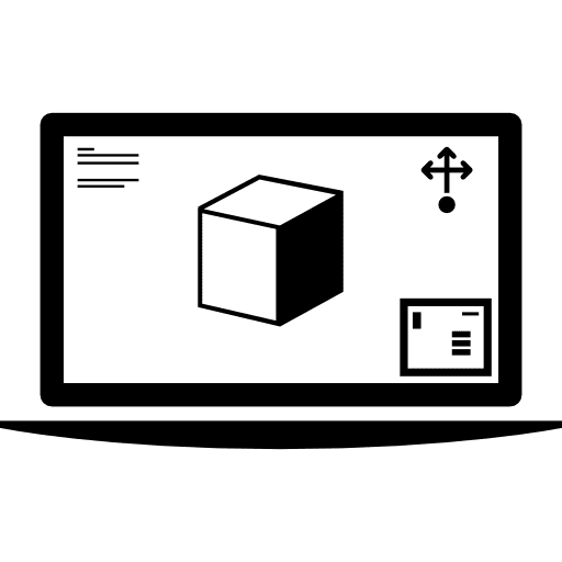 3d printer on monitor screen interface 3d printer printers icon