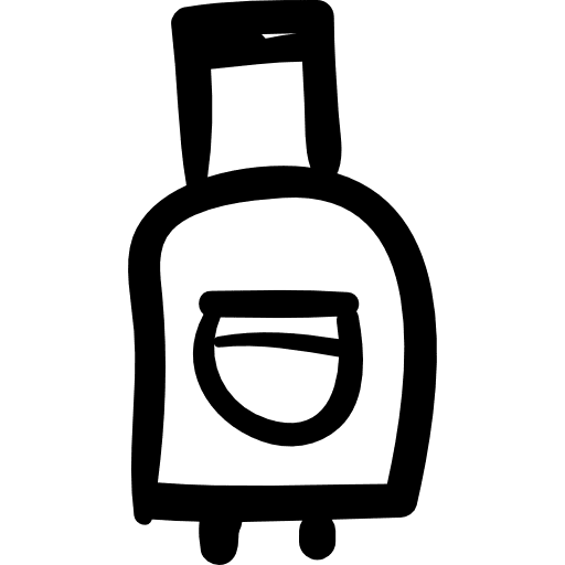 Suntan lotion hand drawn outlined bottle bottle bottles summer icon