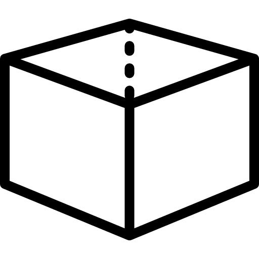 Cardboard box without a lid cardboard box package icon