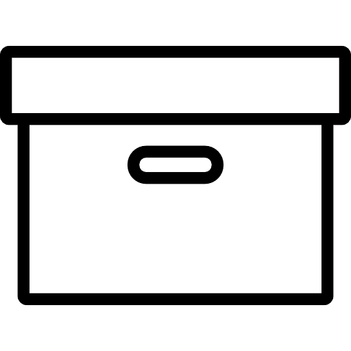 Small cardboard box  packing storage pack icon