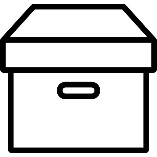 Cardboard box with lid packing cardboard package icon