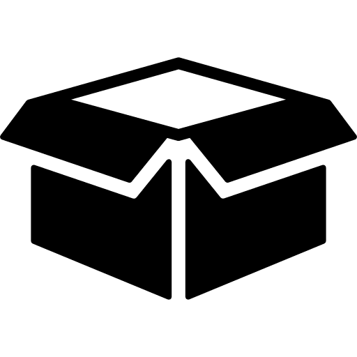 Open cardboard box  box cardboard packing icon