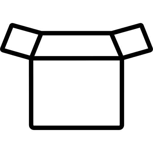 Open cardboard box open box cardboard pack icon