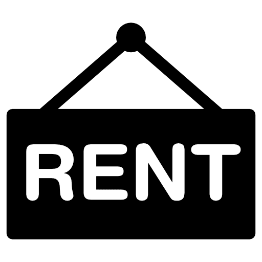 For rent real estate apartment business icon