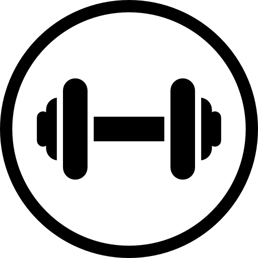 Gym near dumbbell gym healthy icon