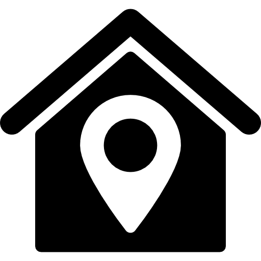 Home map location pointer map pointer map locator icon