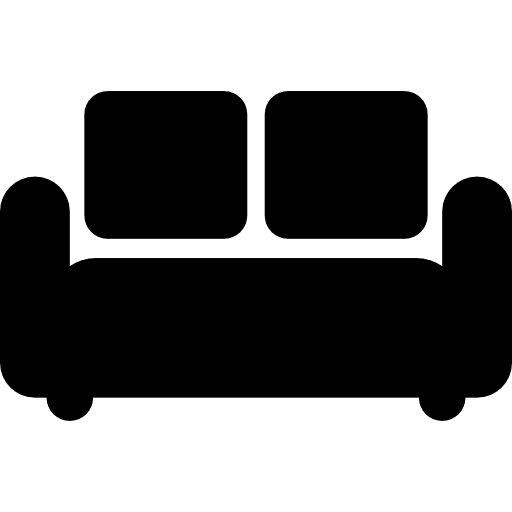 Long sofa couch furniture livingroom icon