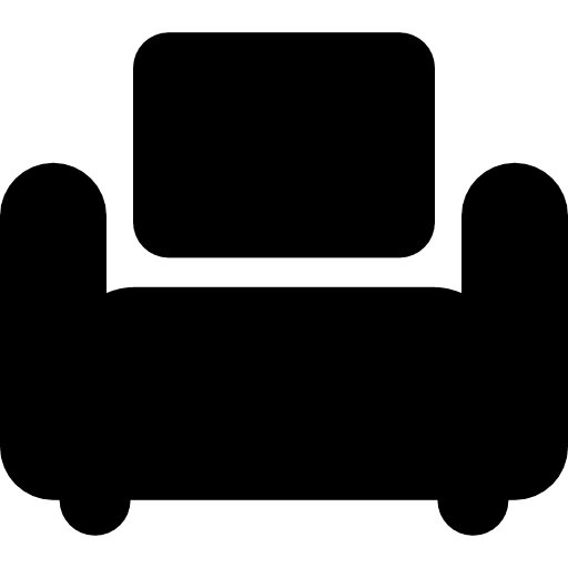 Single sofa couch sofa furniture icon