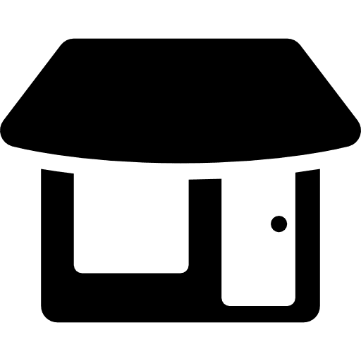 Store with showcase shop commerce store icon