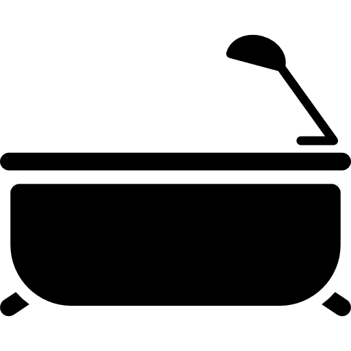 Bathtub and shower head shower bathroom bath icon