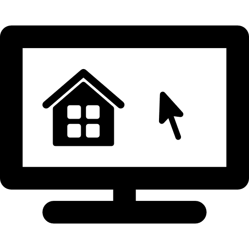 Browsing houses interface browser home icon