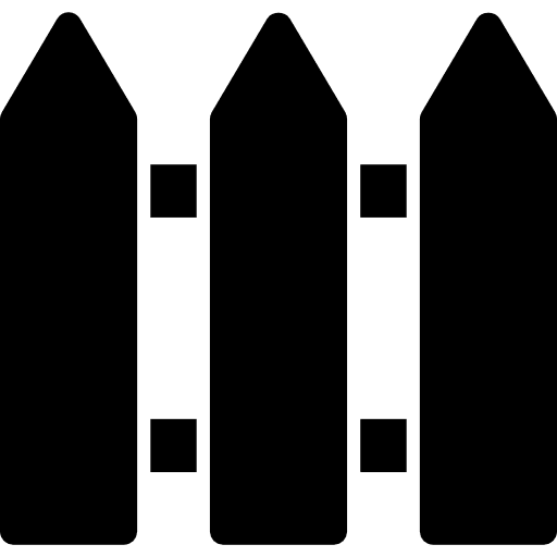 Garden fence garden real state fence icon