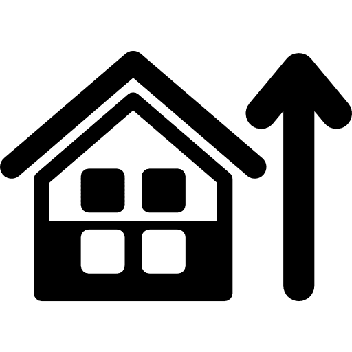 Home improvement up arrow improvement home icon