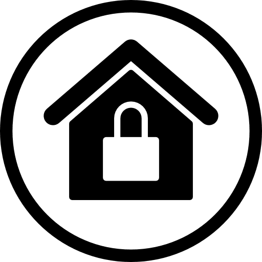 Home security maps and flags security system house icon