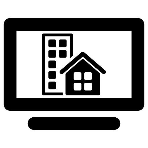 Online real state real estate online internet icon