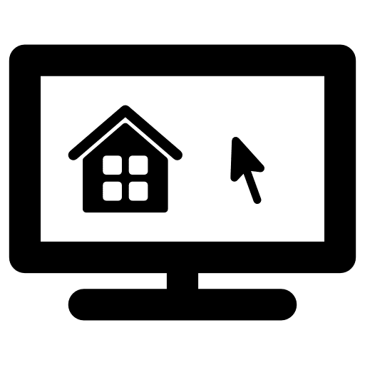 Browse home buildings computer screen browser icon