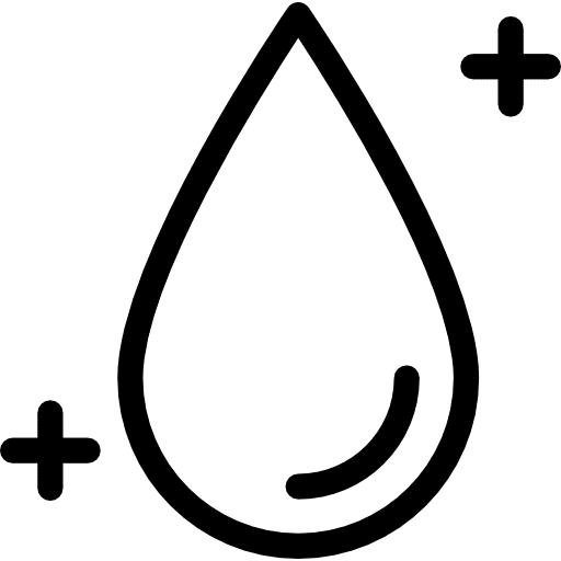 Clean water drop laundry drop leaf table icon