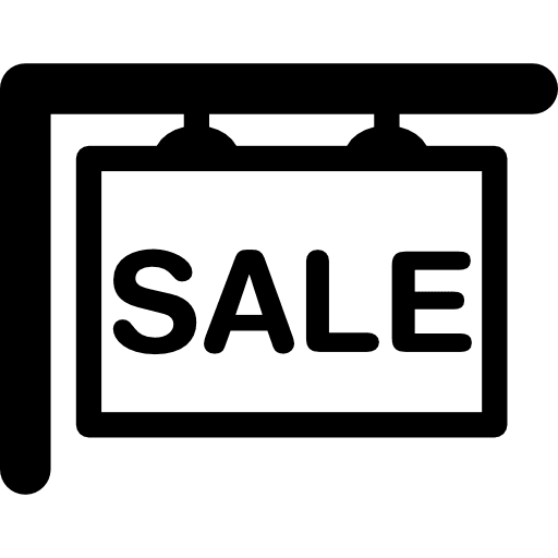 For sale post house for sale maps and flags sale icon