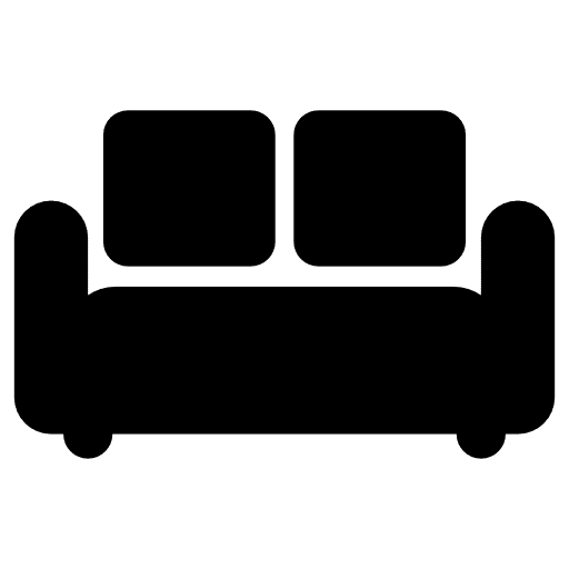 Two seat sofa sofa couch furniture icon