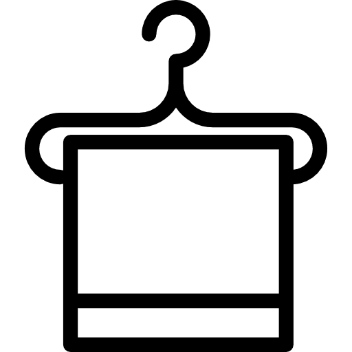 Towel wiping bathroom hanger icon Towel wiping bathroom hanger icon