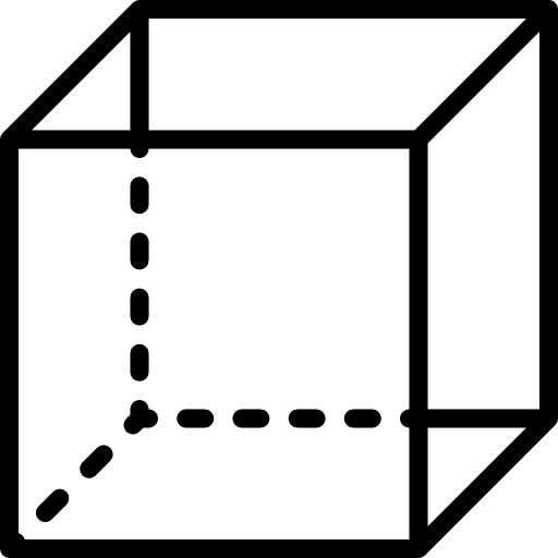 Cube shapes geometrical cube icon