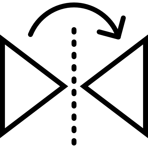 Mirror horizontally graphic tool mirror horizontally graphic design icon