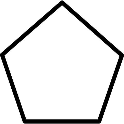 Polygon polygon shapes pentagon icon
