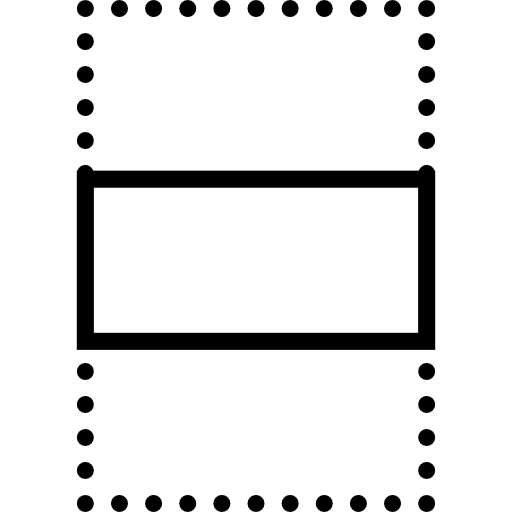 Center align central interface center align icon