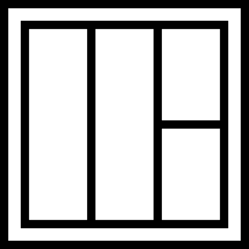 Square multimedia option design graphics editor icon