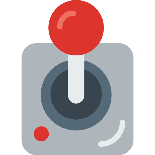Joystick electronic game controller arcade stick icon