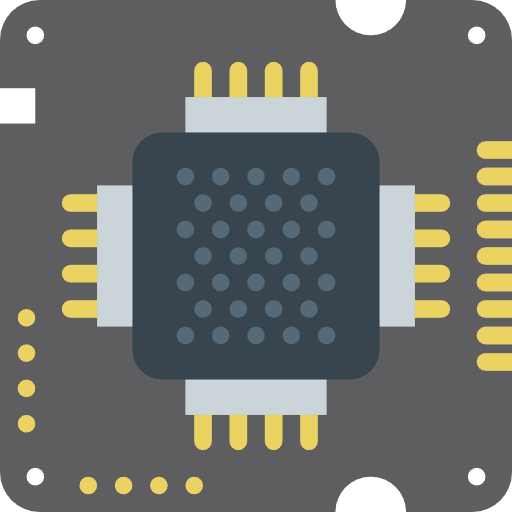 Chip cpu tower cpu chip silhouette icon