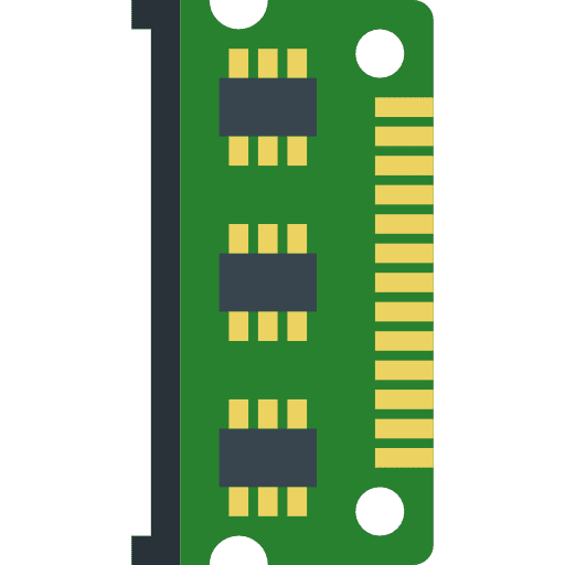 Ram memory processor cpu chip icon
