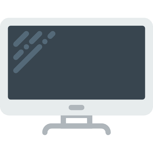 Television screen television technology icon