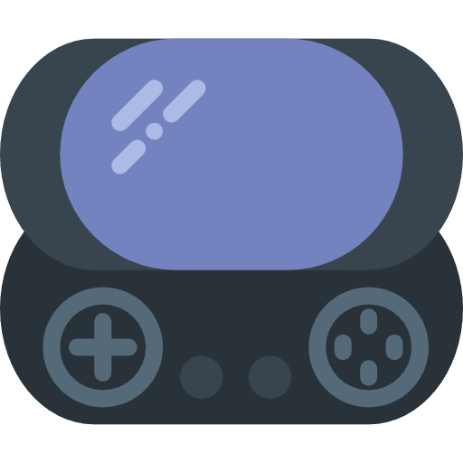 Game console gamer portable multimedia icon