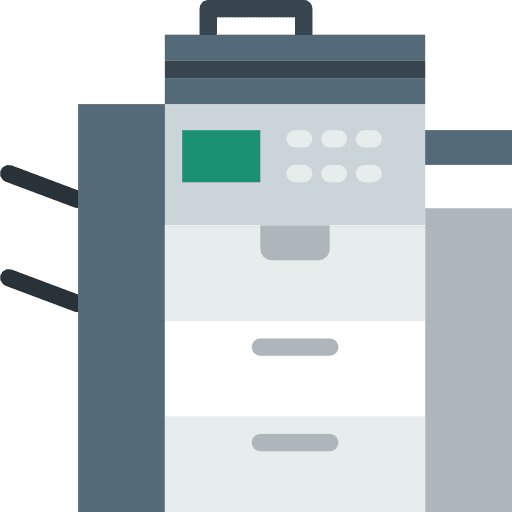 Copy machine electronic device photocopying icon