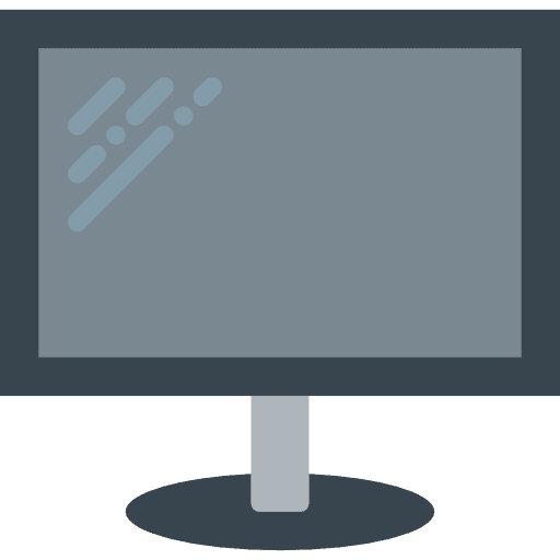 Monitor electronic screen technology icon