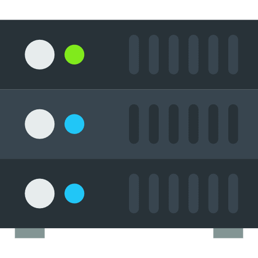Server hosting technology storage icon