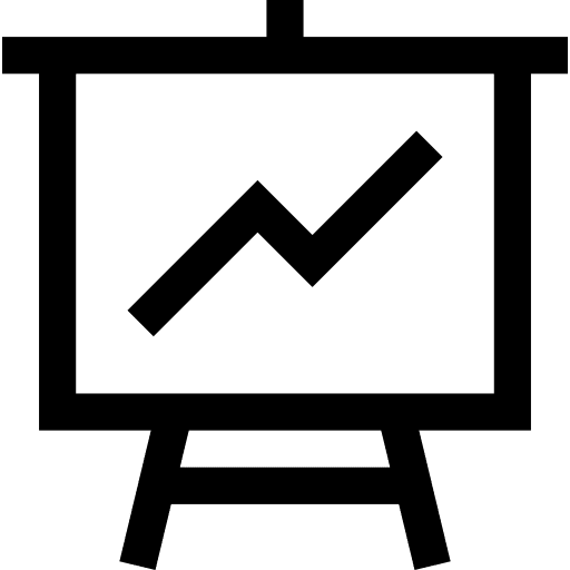 Line graph benefits line graph arrow icon