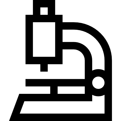 Microscope observation medical business and finance icon